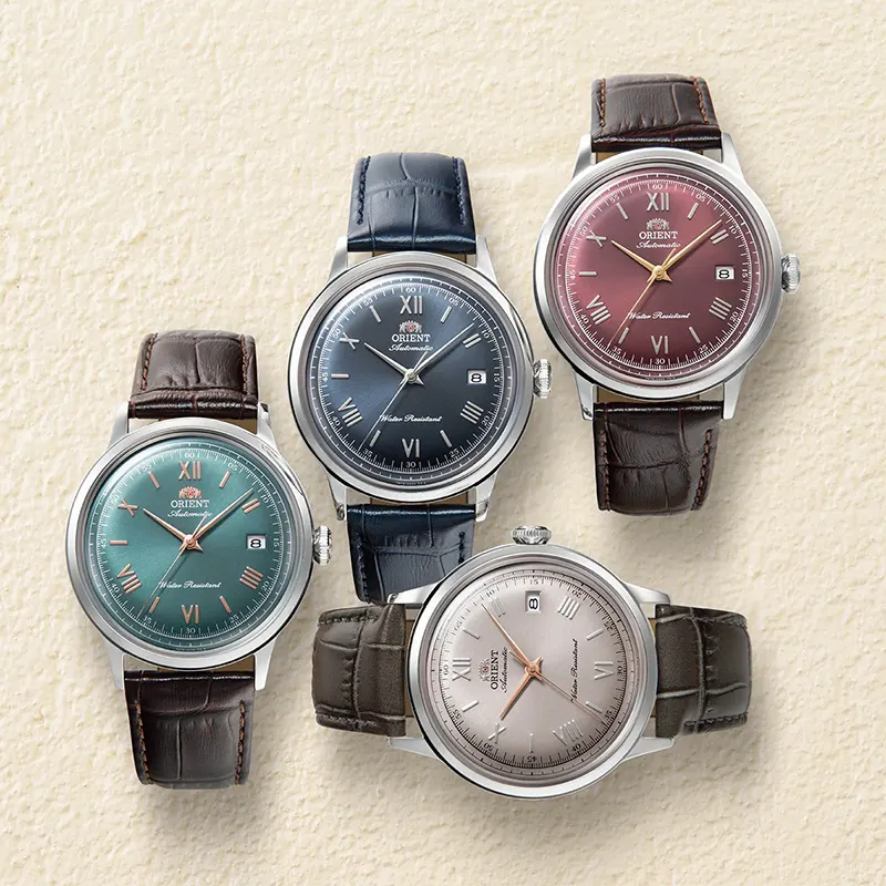 Orient Bambino Version II Automatic Green Dial Men's Watch- RA-AC0023E